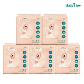 [SALLY'S LAW] Needs Ultra Slim Sanitary Napkin Medium 14 PCS – 1,500 Air Holes for Freshness, Triple Leak-Proof Design, Breathable Comfort All Day - Made in Korea